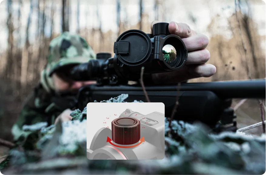 Focus with absolute precision<br>Smooth control with gloves on