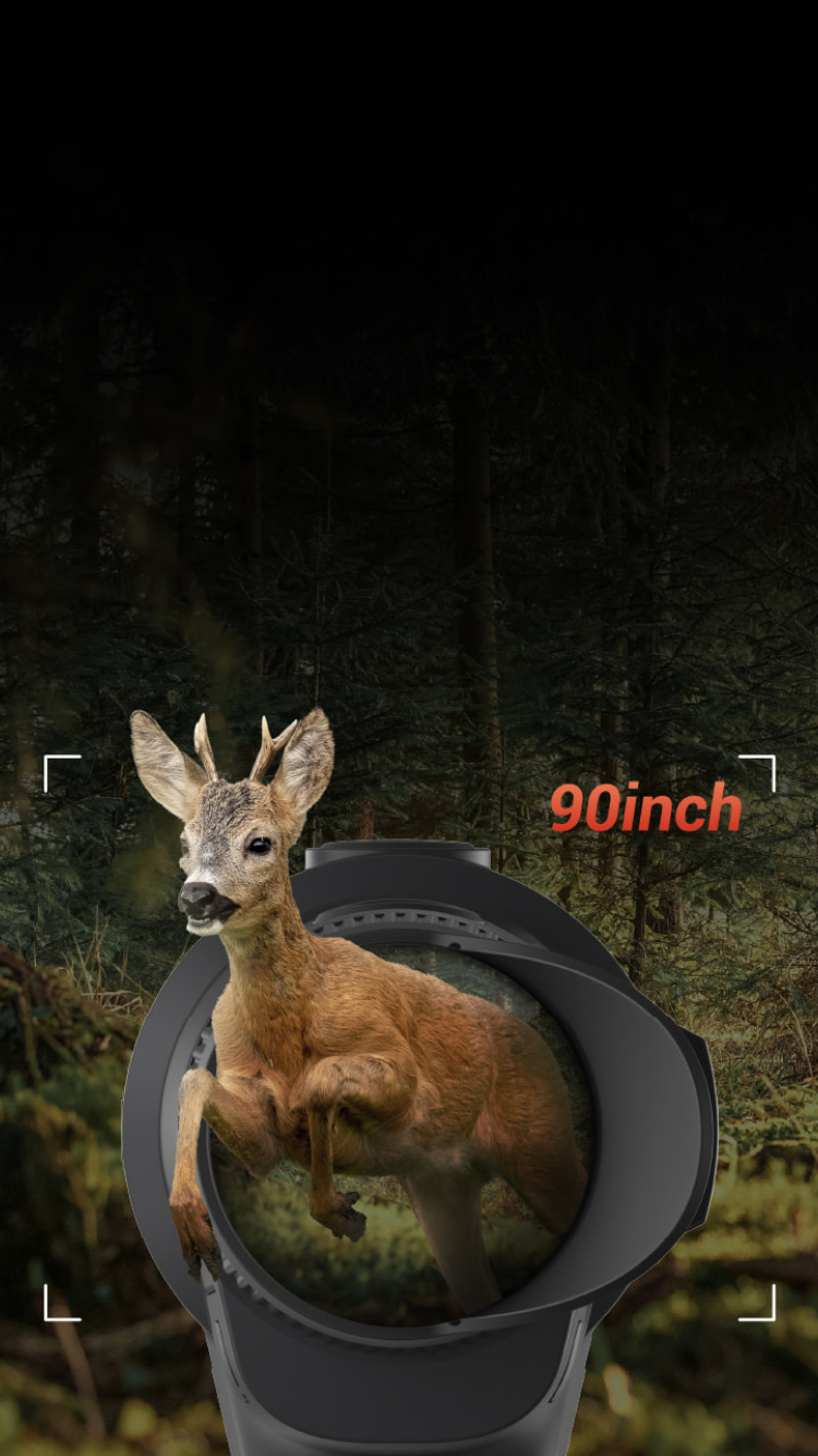 Top-notch visual effect, 0.5'' large screen