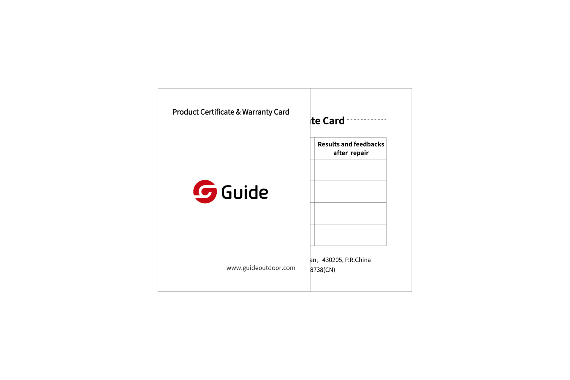 Warranty Card