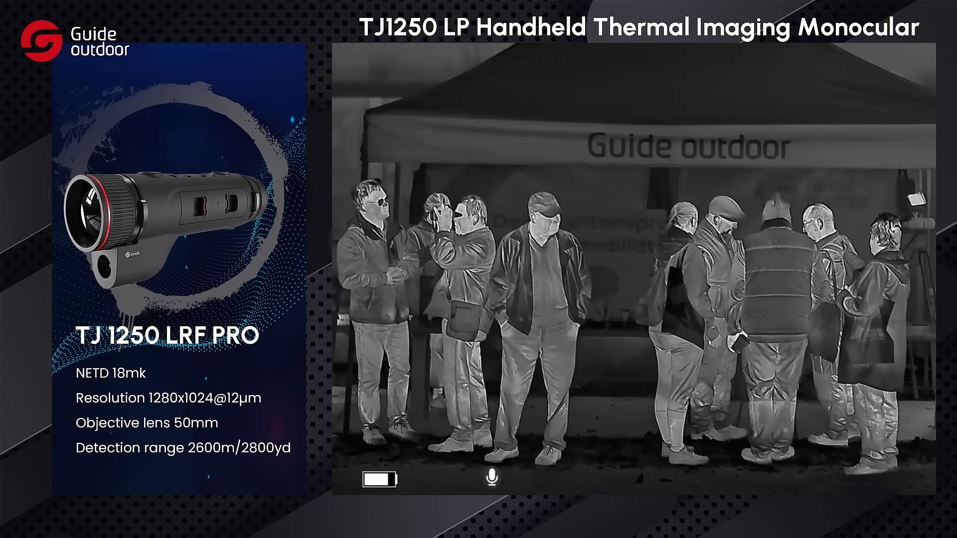 Thermal footage | Guide outdoor TJ1250LP thermal monocular