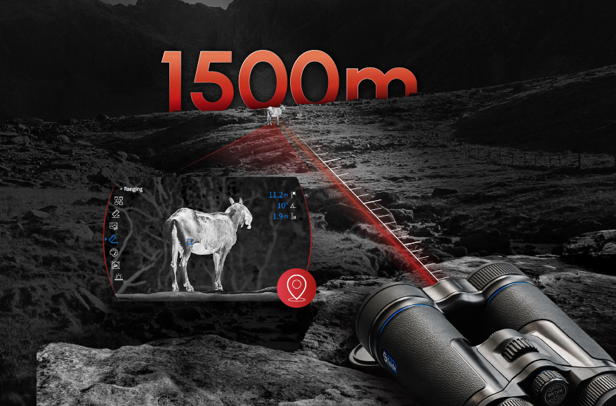 Built-in 1500m LRF<br>Precision Targeting