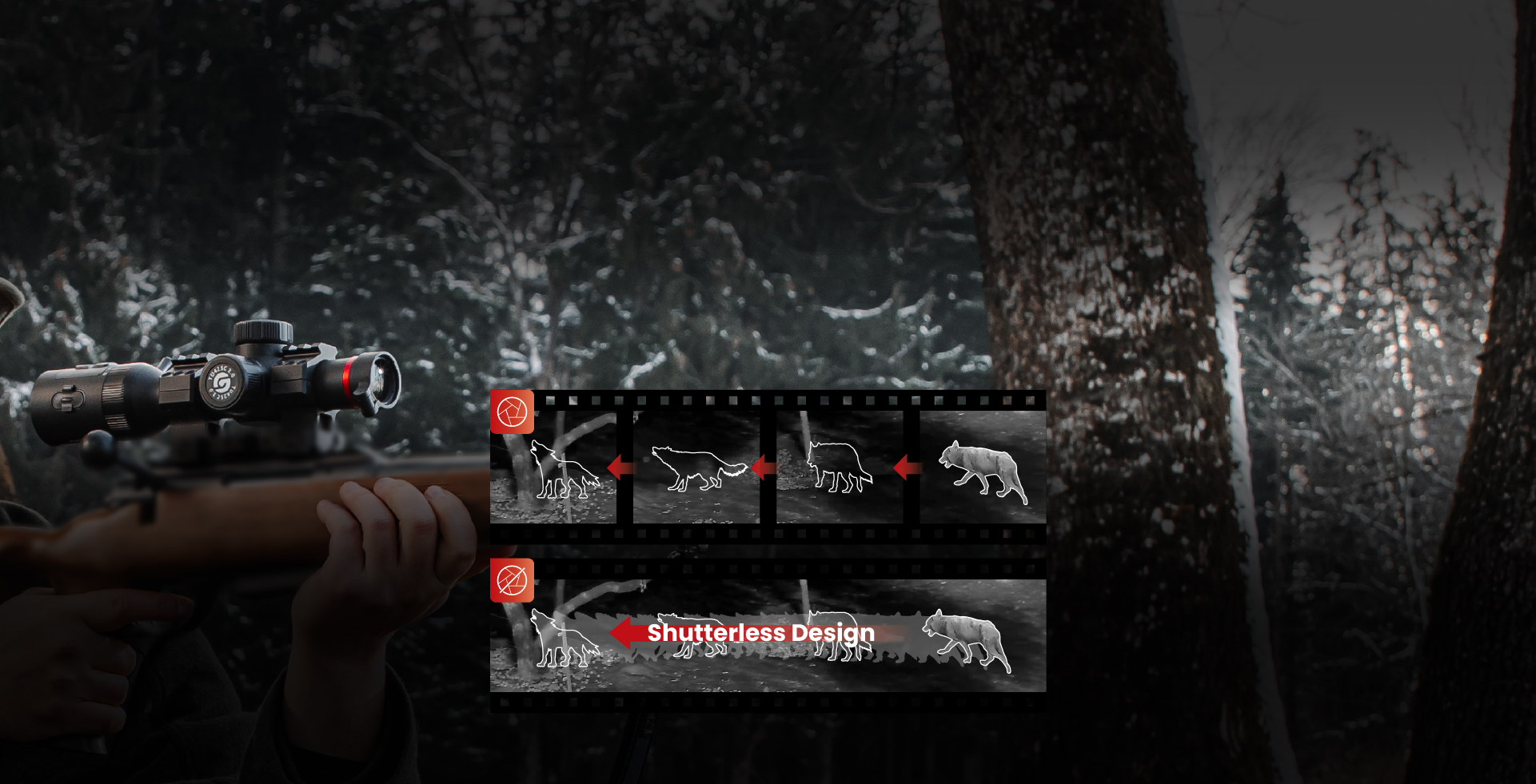 Shutterless Design <br>Uninterrupted Visuals