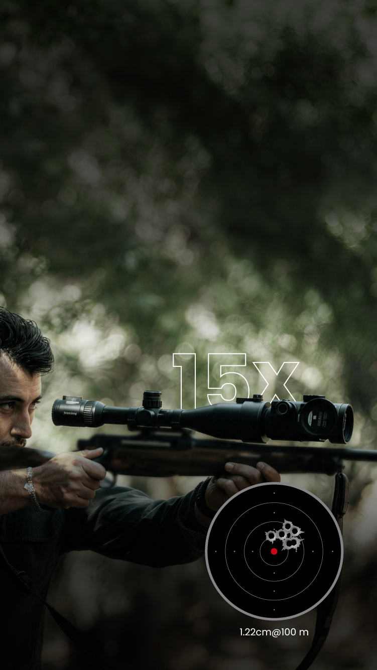 Ultra-Precise Zeroing<br>15x Optics Ready
