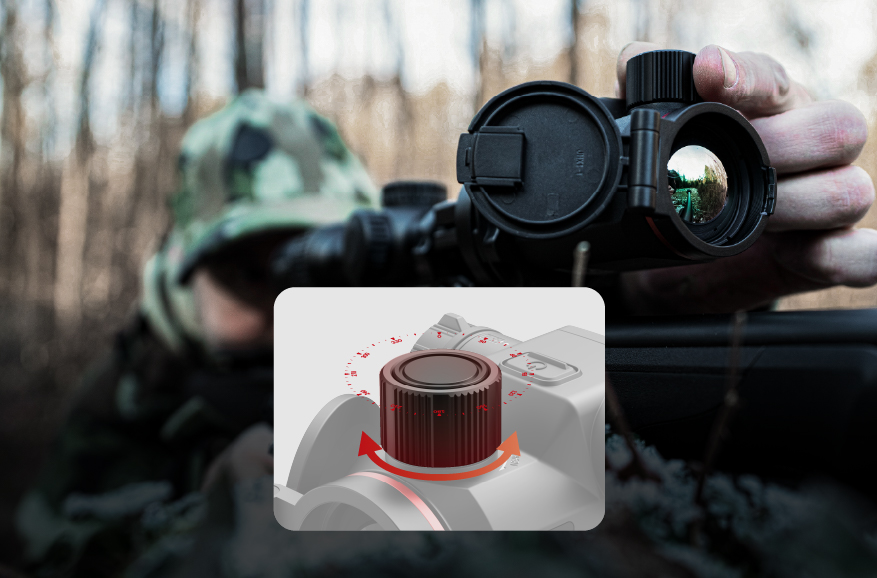 Focus with absolute precision<br>Smooth control with gloves on